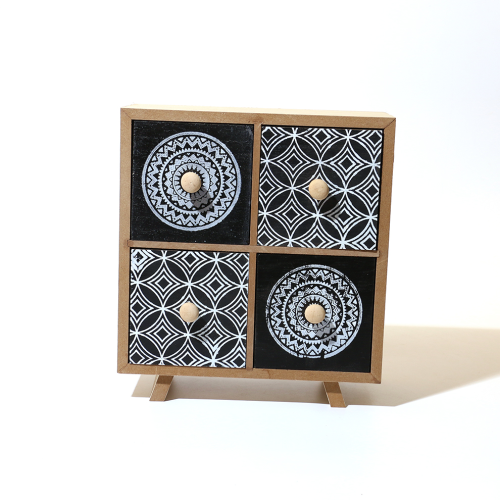 家居收纳盒 木制收纳首饰盒 木质抽屉柜子 工艺品收纳柜跨境批发