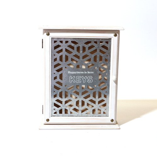 欧式简约镂空英文风格木质工艺品钥匙盒壁挂家居饰品厂家供应批发