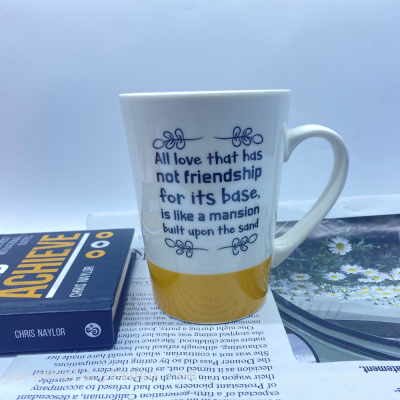 Cross-Border Hot Ceramic Cup Friends Series Mug Festival Gift Color Box Packaging