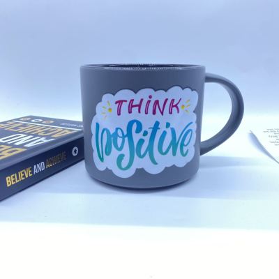 Inspirational Ceramic Cup Encouragement Mug New Color Mixed Single Color Box Packaging Holiday Gift Cup a