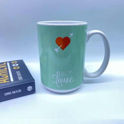 Valentine's Day New Ceramic Cup Love Theme Mug Single Color Box Packaging Cross-Border Hot