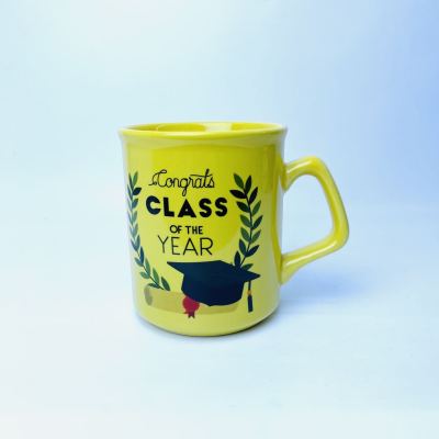 Graduation Season Blessing Ceramic Cup New Graduation Mug Single Color Box Packaging