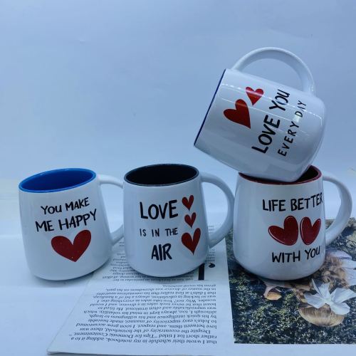 valentine‘s day ceramic cup new mug milk cup daily drinking cup