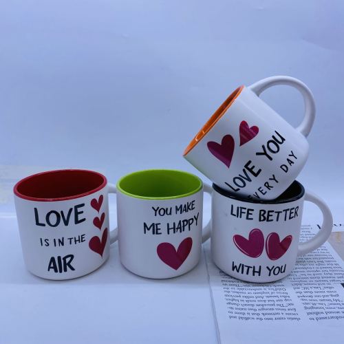 valentine‘s day theme mug blessing ceramic cup new drinking cup daily water cup gift