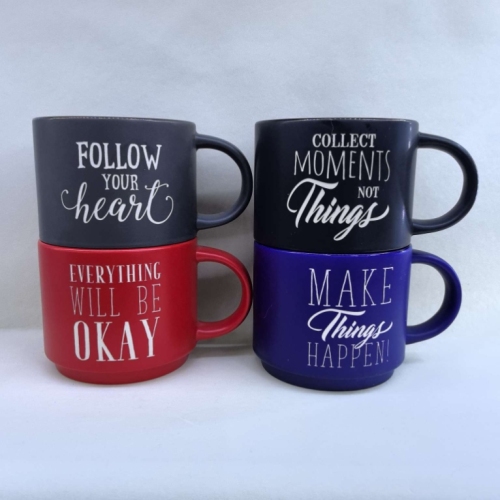 陶瓷杯新款马克杯励志语杯子咖啡杯外贸原单