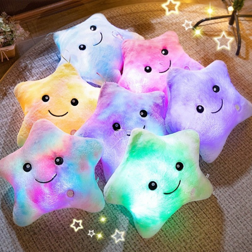 Cross-border hot-selling plush toys, creative, glowing, seve