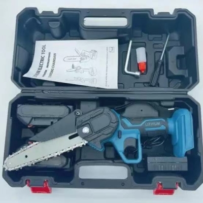 Electric tool Lithium electric garden electric saw set suit plastic box4-inch 6-inch 8-inch