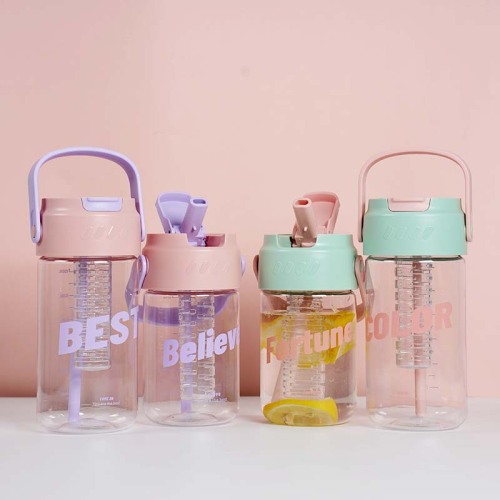 花茶杯吸管冷水壶女ins高颜值茶隔泡茶杯子学生夏季便携运动水杯