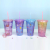 Cross-Border Factory Direct Sales New Flat Lid Summer Water Glass Double-Layer Plastic Cup Creative Cartoon Student Straw Cup