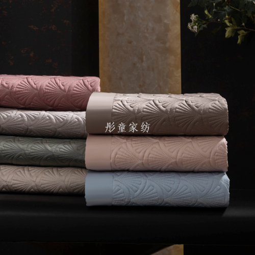 2025新款纯色系列60兰精天丝床盖三件套 单床盖245*270