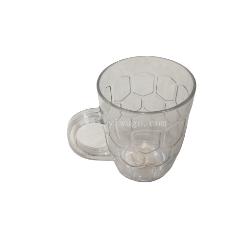 Transparent Acrylic Beer Mug with Handle Mouthwash Cup Multi-Purpose Drinking Cup Wholesale RS-200969