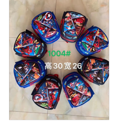 New Children's Cartoon Schoolbag 3d Hard Shell Backpack Kindergarten Spider-Man Car Schoolbag Factory Wholesale