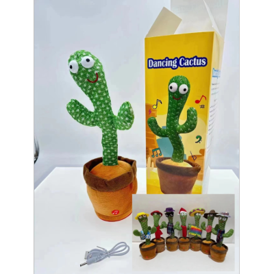 Amazon Cross-Border E-Commerce Twisted Cactus Dancing Cactus Twisting Singing Dancing Birthday Gift