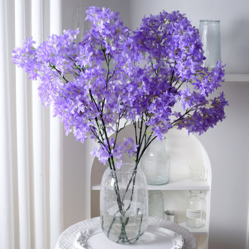 encrypted lilac cross cherry blossom artificial flower home wedding road lead decorative fake flower artificial silk flower wholesale