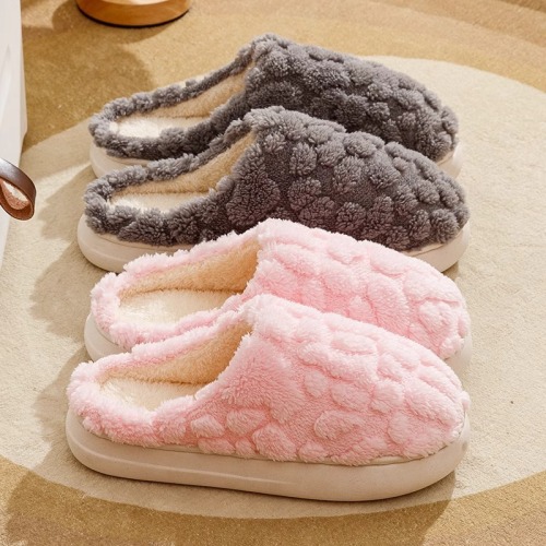 winter new couple cotton slippers wholesale indoor poop plush household cotton shoes men‘s home warm slippers