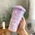 2022 Internet Hot Girls Good-looking Water Cup Female Ins Special-Interest Design Summer Student Couple Straw Cup