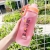 Creative Glass Straw Cup Student Korean Cute Ins Internet Celebrity Minalist Portable Frosted Glass Cup