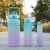 Large Capacity Portable Frosted Scale Plastic Cup Personality 3 Sets Cup with Straw Girls Fitness Exercise Portable Drinking Bottle