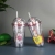 Internet Celebrity Ins New Cartoon Cute Snow Top Children Water Cup Student Cup Good-looking Double-Layer Cup with Straw