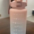Gradient Large Capacity Summer Portable 2000 ML Scale Big Water Cup 2 L Plastic Drop-Resistant Cute with Handle