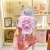 Summer New Good-looking Plastic Cup Crossbody Strap Portable Cup Cartoon Cute Wind Belt Straw Pc Kettle H