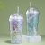 New Double-Layer Plastic Cup Creative Pony Doll Summer Ice Cup Student Portable Cartoon Plastic Water Cup Hot Sale H