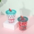 Summer Fruit Ice Cup Trending Creative Double Wall Cooling Plastic Cup Portable Student Gift Ice Cool Water Cup