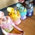 New Gradient Color Children's Straw Water Cup Portable Strap Plastic Water Cup Creative Cute Cute Cat Water Bottle H