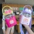 Cute Cartoon Children's New Square Straw Cup Portable Strap High-Looking Student Kettle Large Capacity Wholesale
