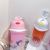 Children's Water Cup Drop-Resistant Leak-Proof Straw Cup Hose Water Cup Kindergarten Baby Portable Drop-Resistant Cute Cartoon Cup