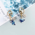 Cute Cartoon Whale Drip Keychain Couple Bags Pendant Key Chain Dolphin Ice Cube Ornaments