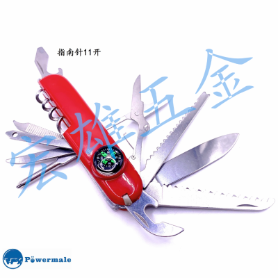 Factory Direct Sales Multi-Function Folding Knife with Compass Outdoor Tool Knife Gift Knife Multi-Function Knife