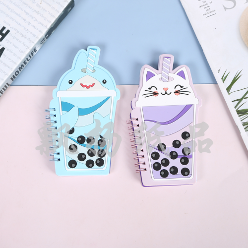 Cute Cute Milk Tea Cup Shape Notepad Loose Leaf Coil Book 2023 New Notebook Factory Direct Sales