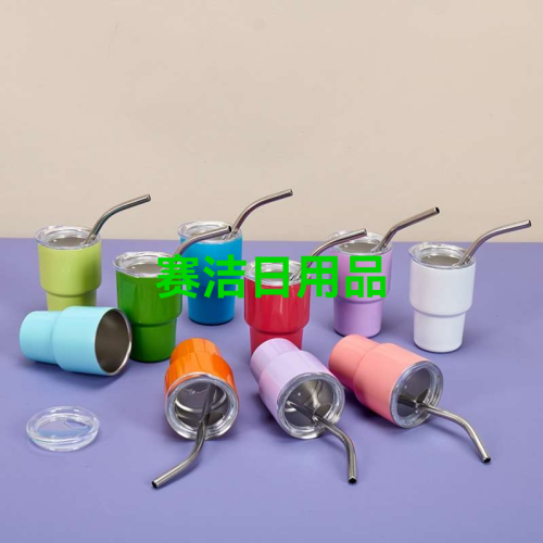 304 stainless steel cup convenient cold drink cup single layer curling beer cup simple foreign trade mini wine cup