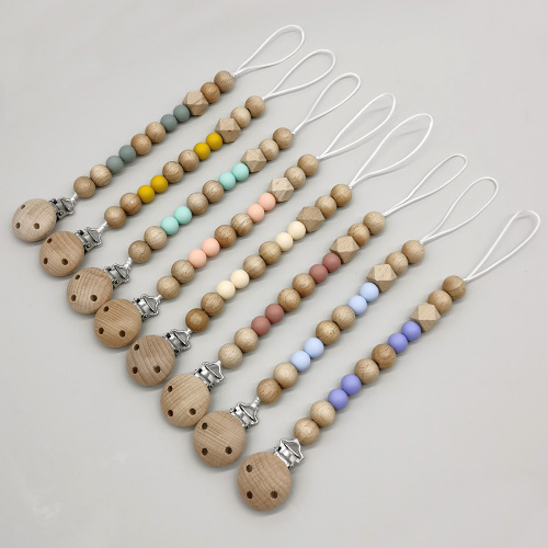 硅胶安抚奶嘴防掉链 婴儿用品牙胶防掉链 亚马逊SMT奶嘴夹链