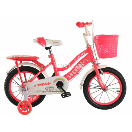 children‘s bicycle recommend 2024 stroller girls 3-7 years old complete size with basket rear seat pink blue