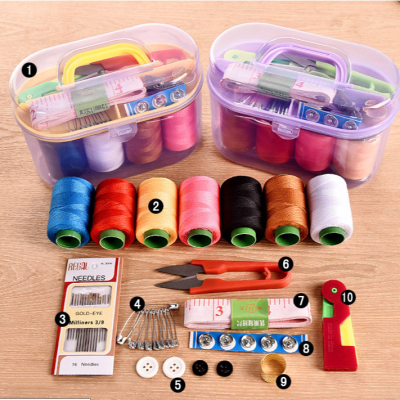7 Lines 46pcs Sewing Kit Yiwu Small Supplies Stall 2 Yuan Store Wholesale
