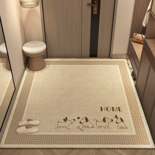 简约入户门地垫圈绒耐脏易打理脚垫换鞋区除尘蹭土耐磨地垫防滑垫