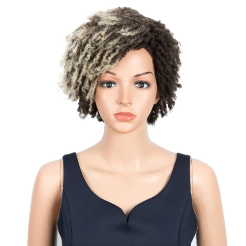heat-resistant 613 curly short deep wave wig
