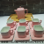 Colored Glaze Coffee Set Set 6 Cups 6 Plates 1 Pot 1 Tray Nordic Drinking Ware Afternoon Tea Cup British Coffee Set Set