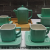 Colored Glaze Coffee Set Set 6 Cups 6 Plates 1 Pot 1 Tray Nordic Drinking Ware Afternoon Tea Cup British Coffee Set Set