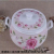 Jingdezhen Ceramic Soup Pot Hand Painted Stew Pot Double Ears with Lid Soup Pot Kitchen Supplies