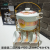 New Jingdezhen Ceramic Soup Pot Set Double Ears with Lid Soup Pot Soup Bowl Soup Spoon Kitchen Supplies