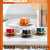 Jingdezhen Ceramic Cup Dish Coffee Set Set Colored Glaze Coffee Set Kitchenware Kitchen Supplies