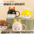 New Milk Cup Breakfast Cup Mug Kitchen Supplies Jingdezhen Ceramic Cup Dish Coffee Set Set