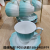 Jingdezhen Ceramic Cup Coffee Cup 6 Cups 6 Saucers Coffee Cup Set Gradient Craft