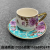 Hand Painted Coffee Cup Jingdezhen Coffee Cup Saucer 6 Cups 6 Saucers Coffee Cup Set Gold Plated Coffee Cup Gift Box Packaging