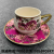 Hand Painted Coffee Cup Jingdezhen Coffee Cup Saucer 6 Cups 6 Saucers Coffee Cup Set Gold Plated Coffee Cup Gift Box Packaging