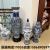 Hand-Painted Vase Hand-Drawn Blank Making Hand-Painted Town Vase Decorative Flower Vase Hallway Floor Vase