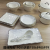 Jingdezhen Ceramic Tableware Parts Ceramic Plate Rain-Hat Shaped Bowl Diamond Golden Edge Silver Edge Ceramic Bowl Square Plate Fish Dish